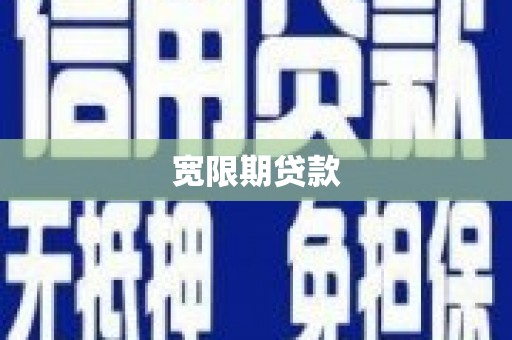 岳西宽限期贷款
